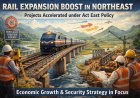 Railway Expansion Accelerated in Northeast Under Act East Policy.